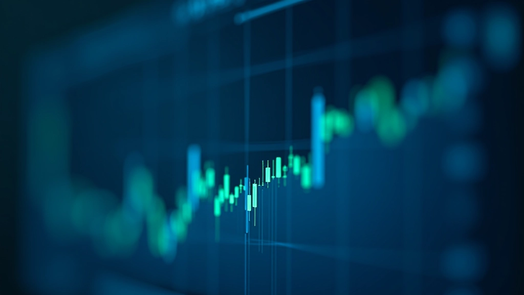 Graphique montrant la ligne d'accumulation distribution avec volume de trading et courbe de prix sur trois mois de données de marché